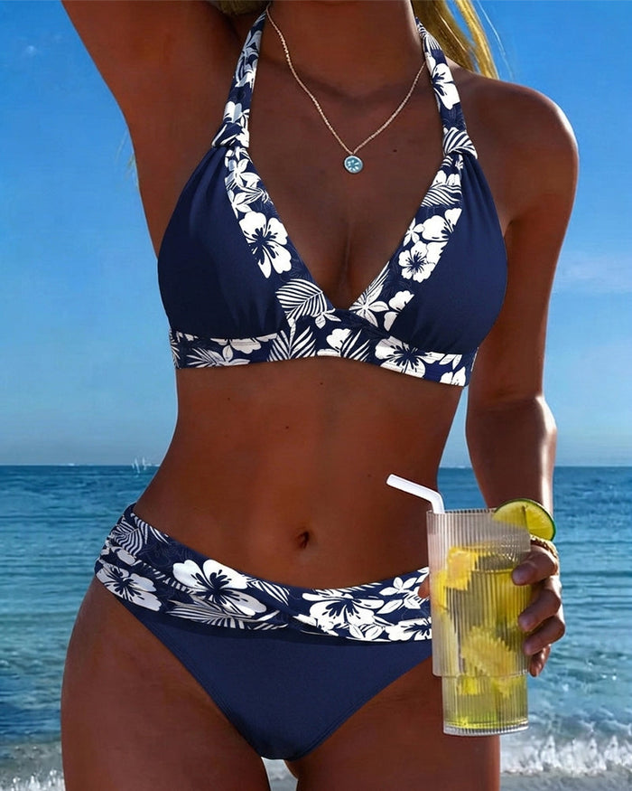 Marella | Bikini z Dekoltem V i Nadrukiem
