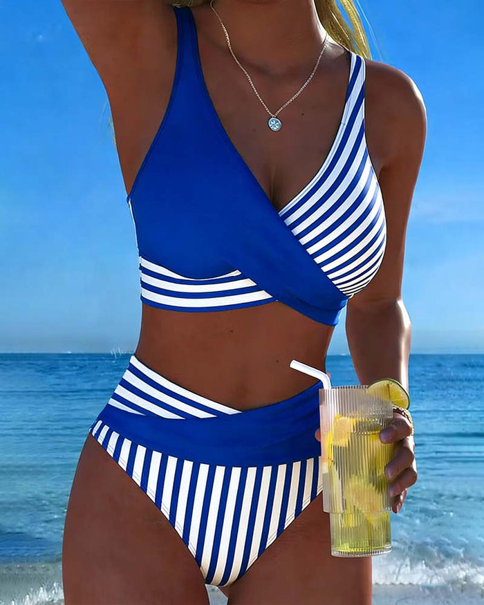 Giulia | Bikini w Krzyżowane Paski