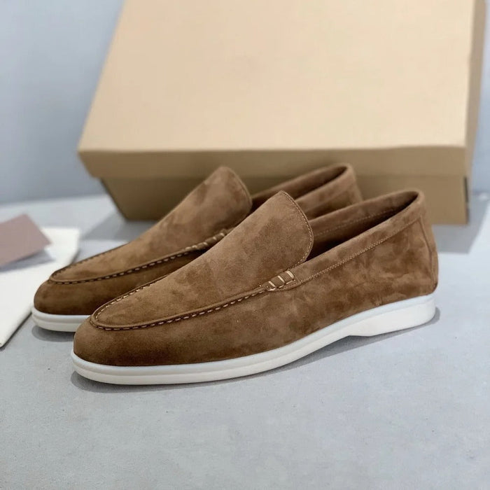 DAVE™ | Loafery Skórzane Męskie – Odcienie Naturalne