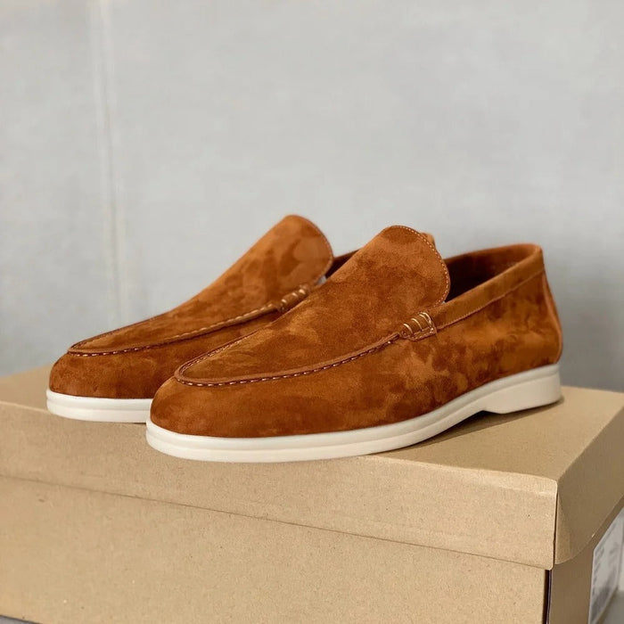 DAVE™ | Loafery Skórzane Męskie – Odcienie Kolorowe