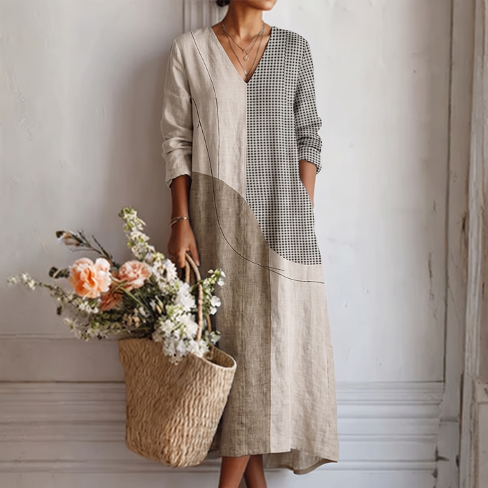 Emma | Elegancka Sukienka w Paski